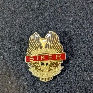 BIKER "If You Ain Ta Biker, You Ain't Sh*t" Motorcycle Pinback/Lapel/Hat/Jacke